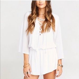 Lace up Romper by Show Me your MuMu